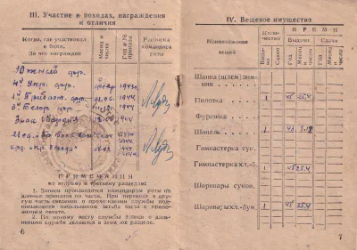 Козаев З. П. - Красноармейская книжка 03