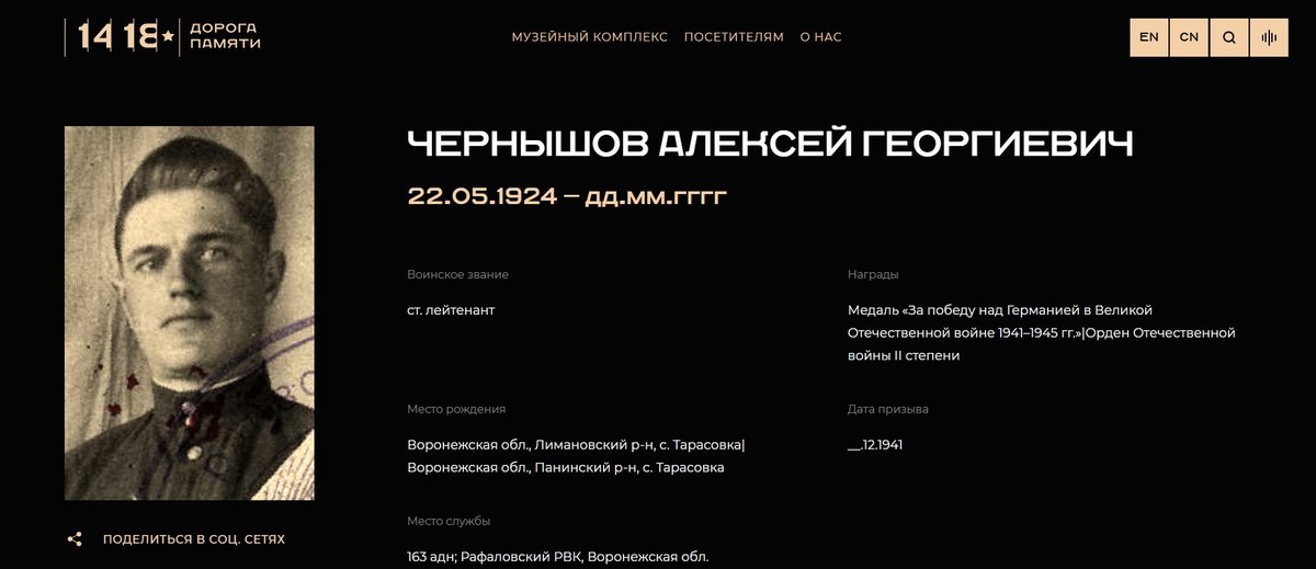 Чернышов А. Е. - Дорога памяти